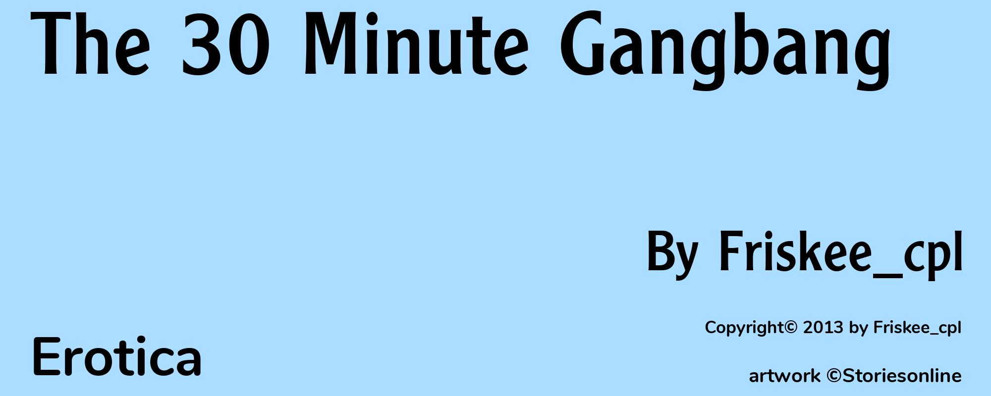 The 30 Minute Gangbang - Cover