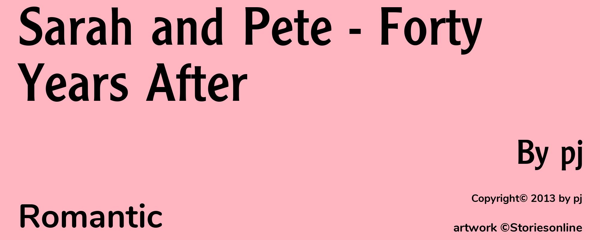 Sarah and Pete - Forty Years After - Cover