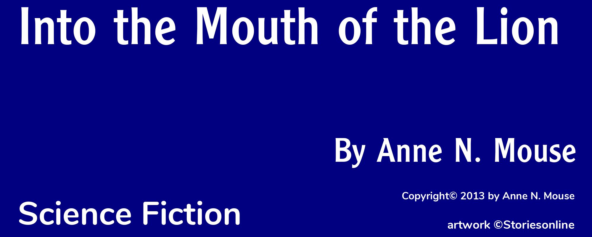 Into the Mouth of the Lion - Cover