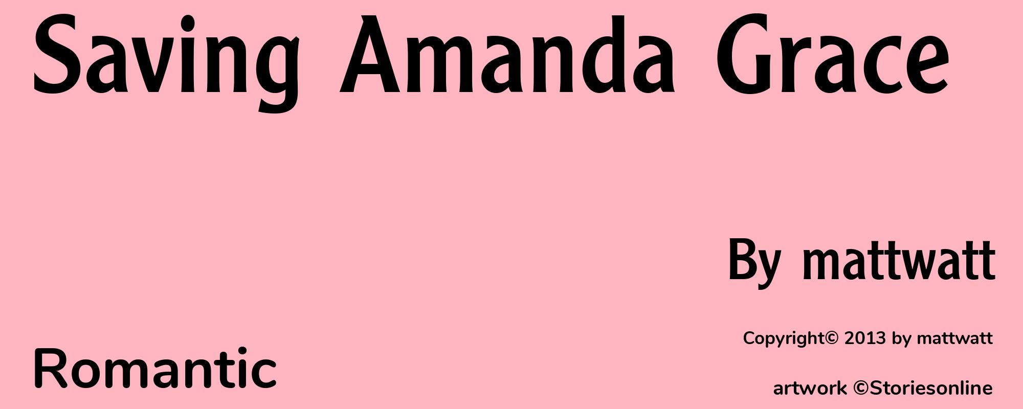 Saving Amanda Grace - Cover