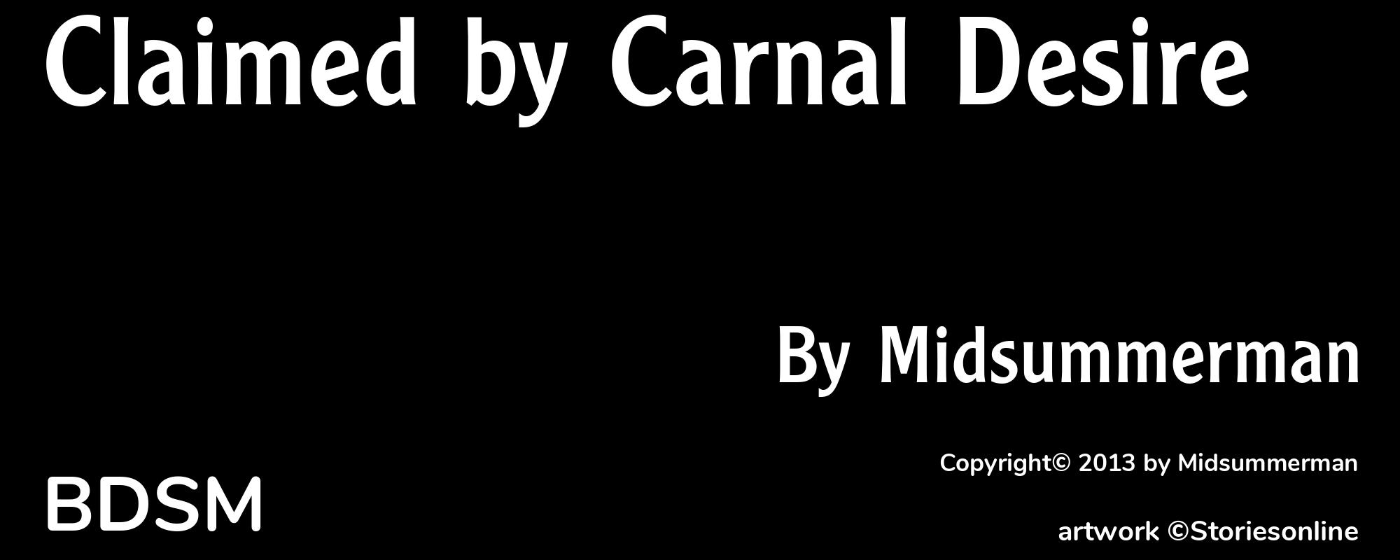 Claimed by Carnal Desire - Cover