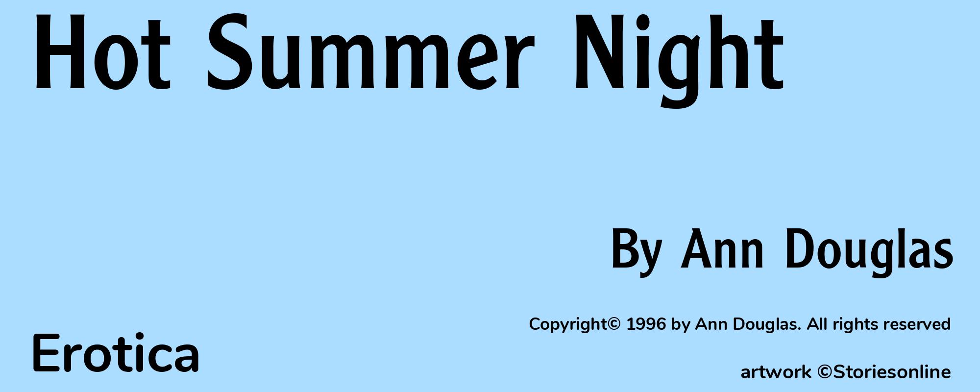 Hot Summer Night - Cover