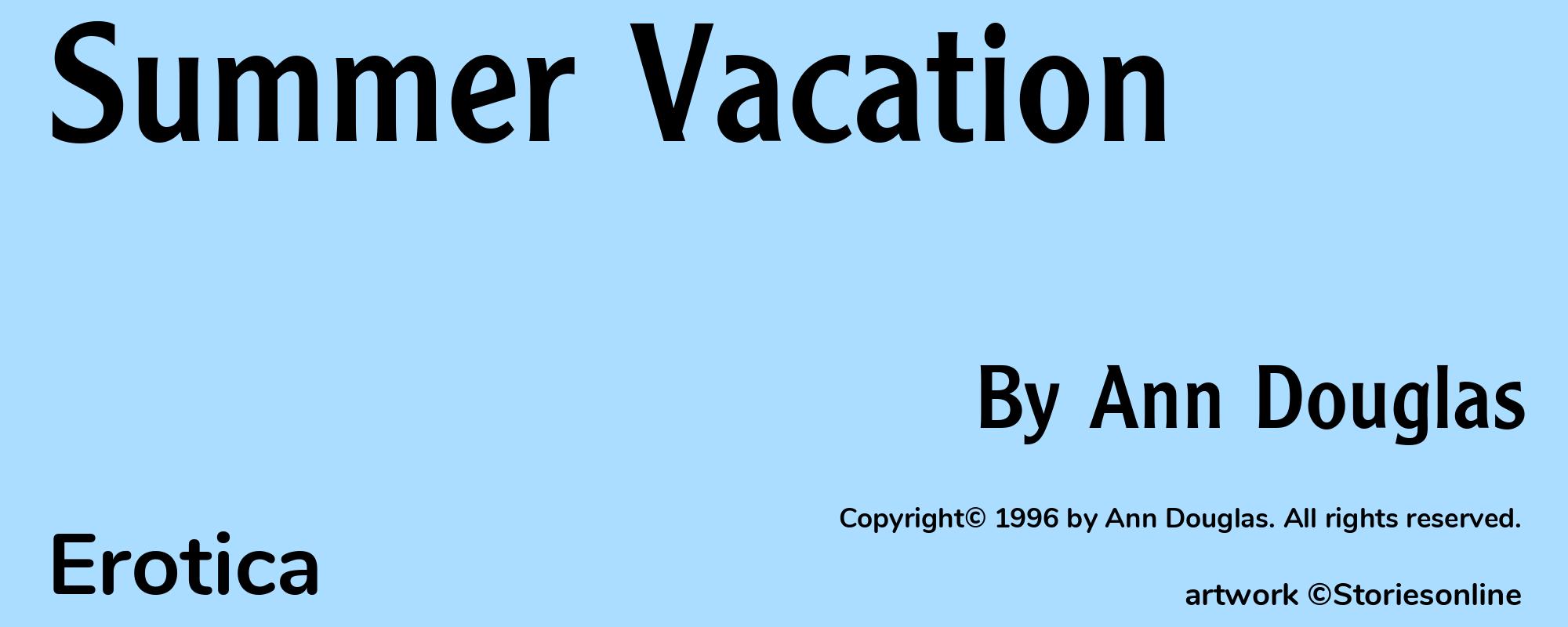 Summer Vacation - Cover