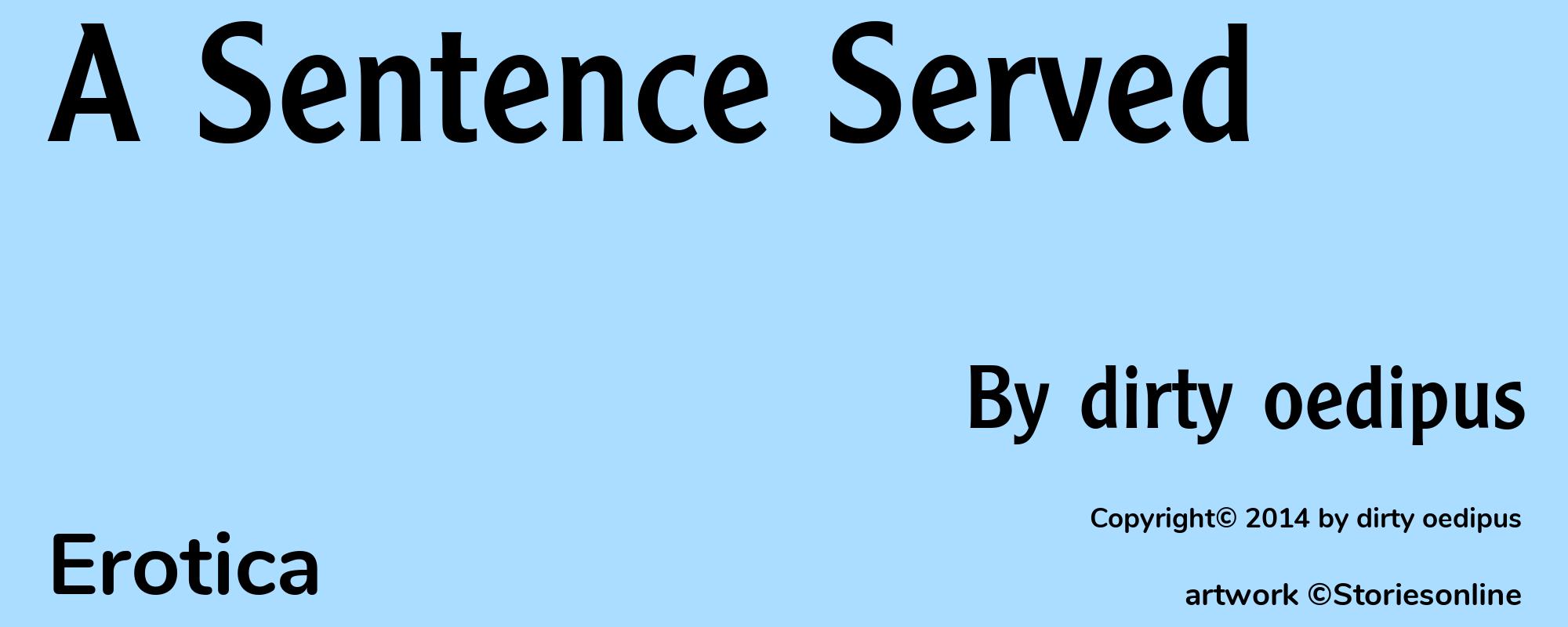 A Sentence Served - Cover