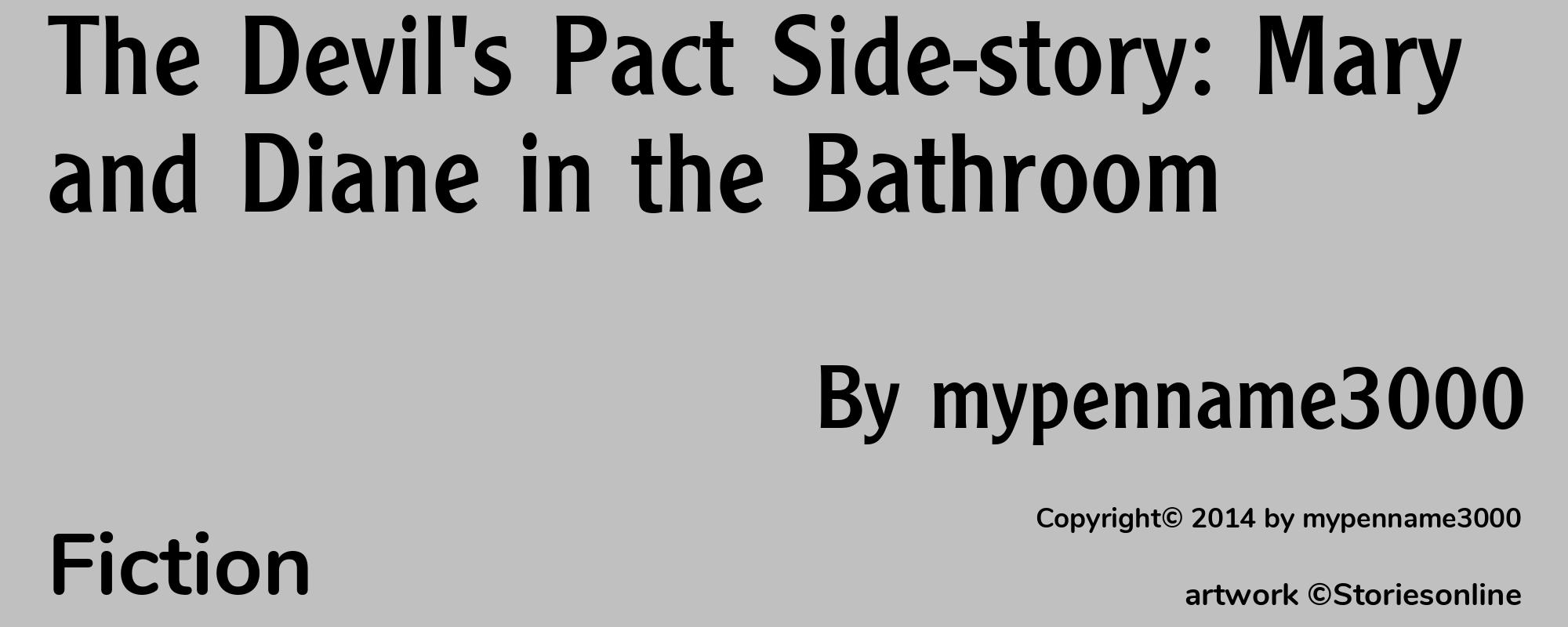 The Devil's Pact Side-story: Mary and Diane in the Bathroom - Cover