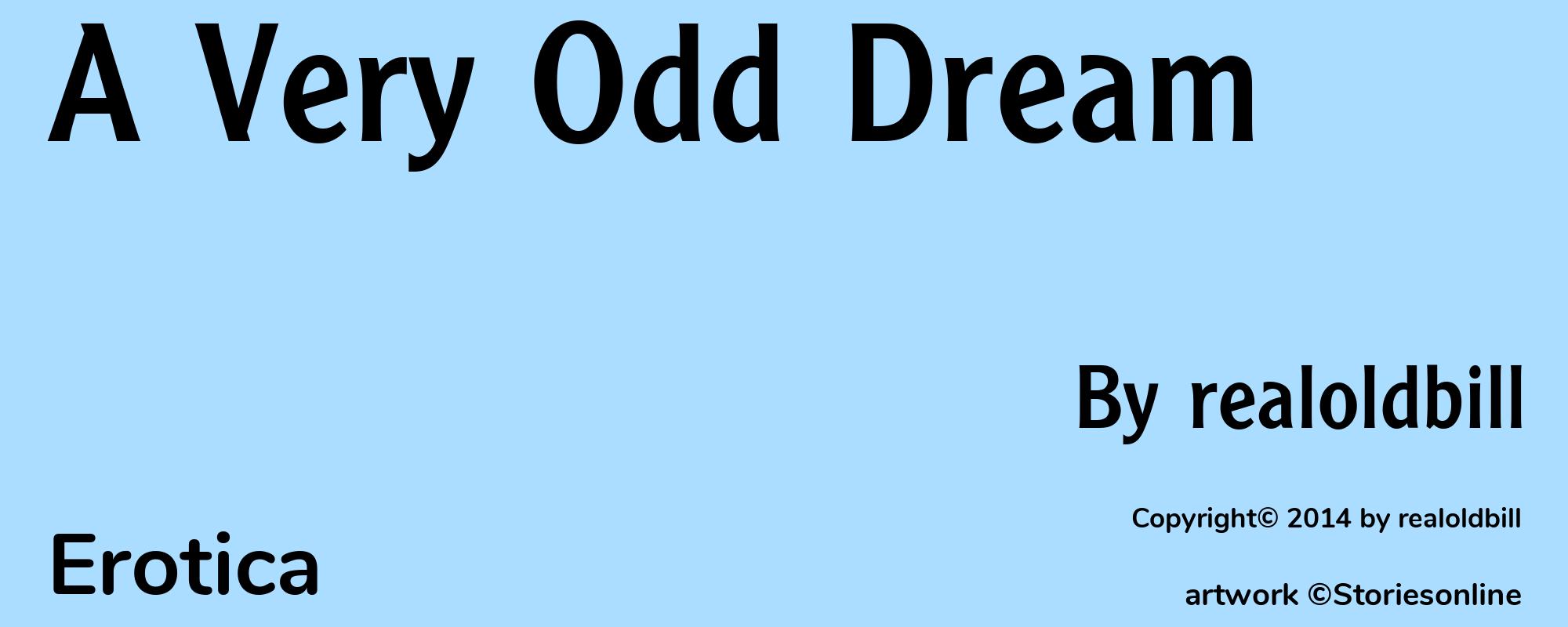 A Very Odd Dream - Cover
