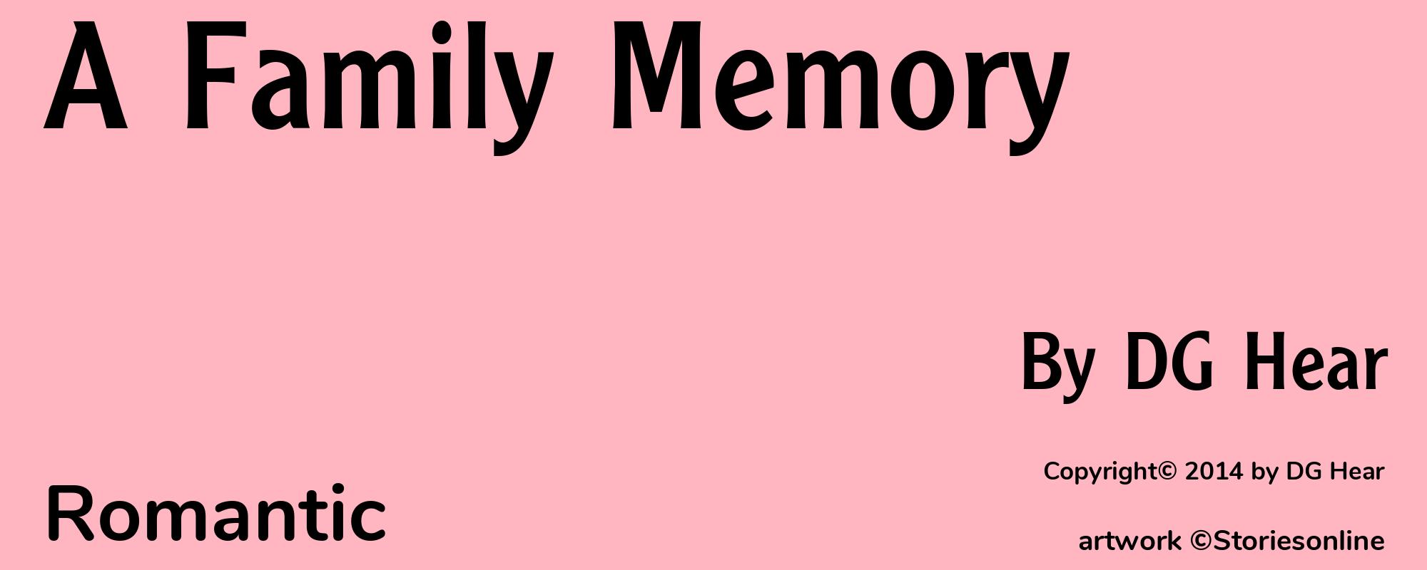 A Family Memory - Cover