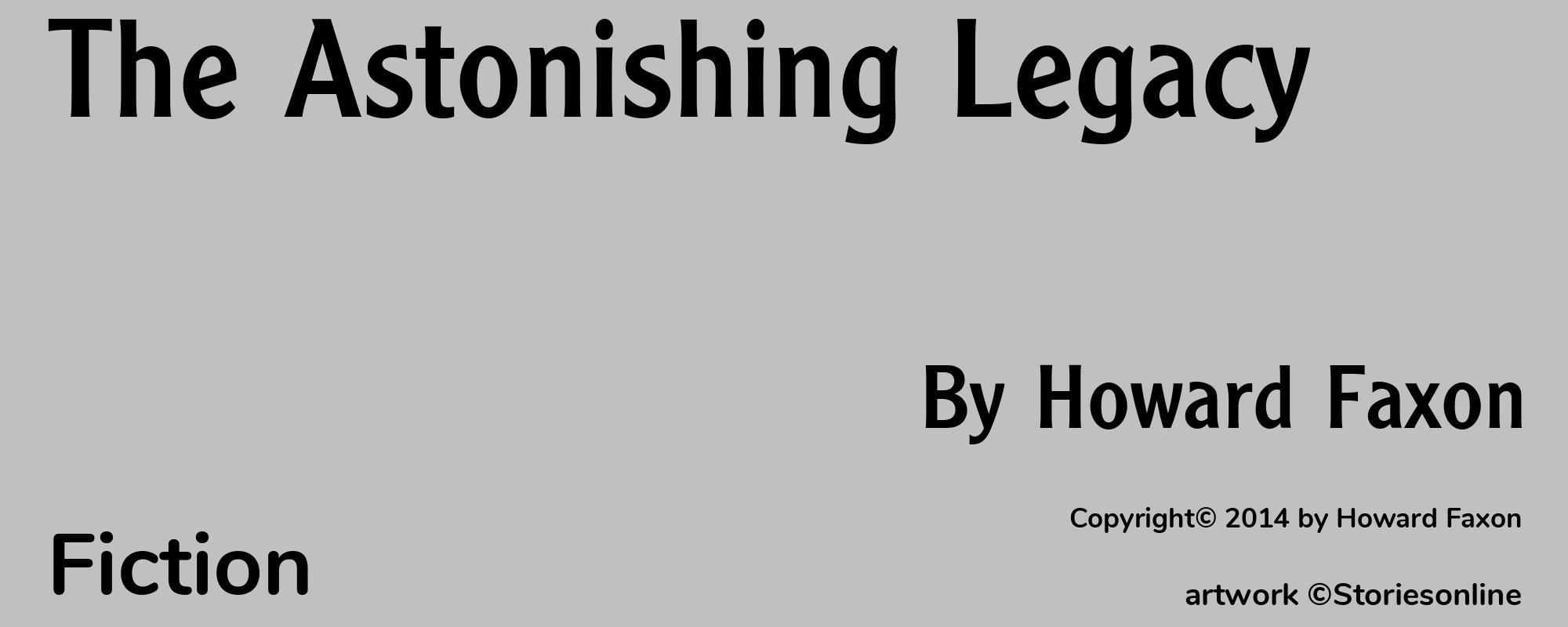 The Astonishing Legacy - Cover