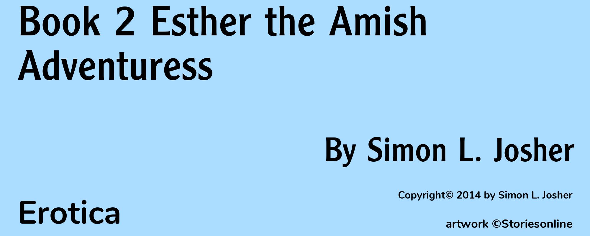 Book 2 Esther the Amish Adventuress - Cover