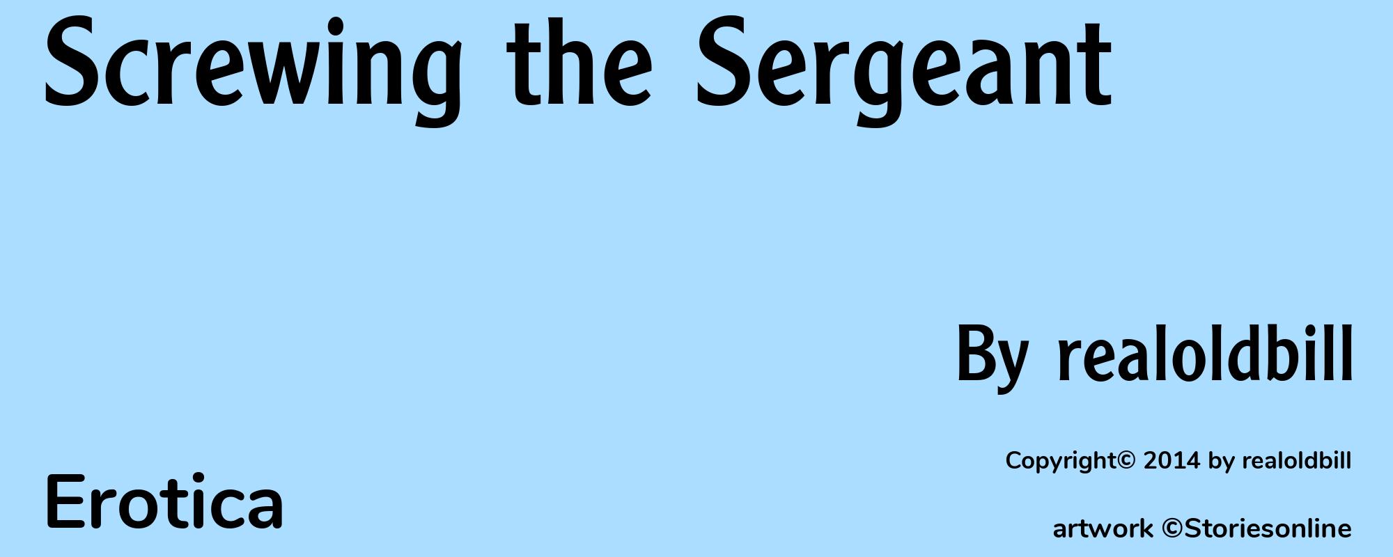 Screwing the Sergeant - Cover