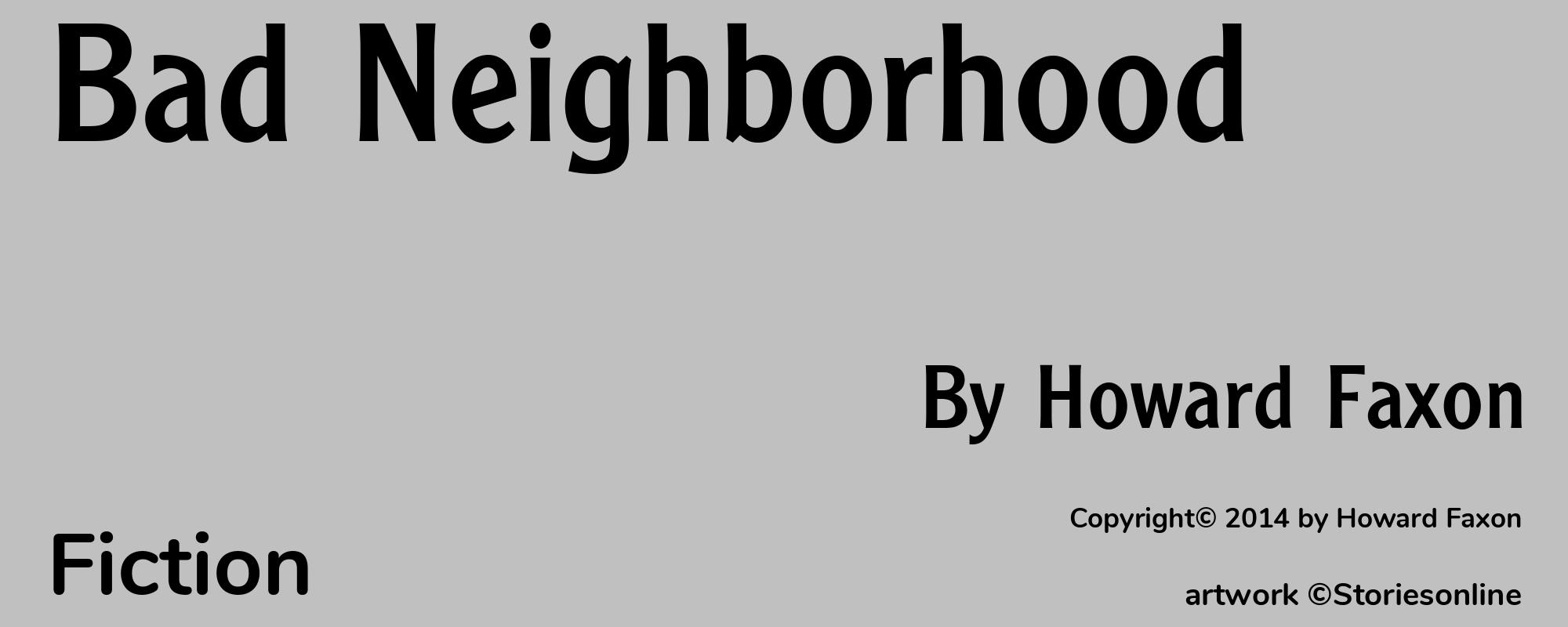 Bad Neighborhood - Cover
