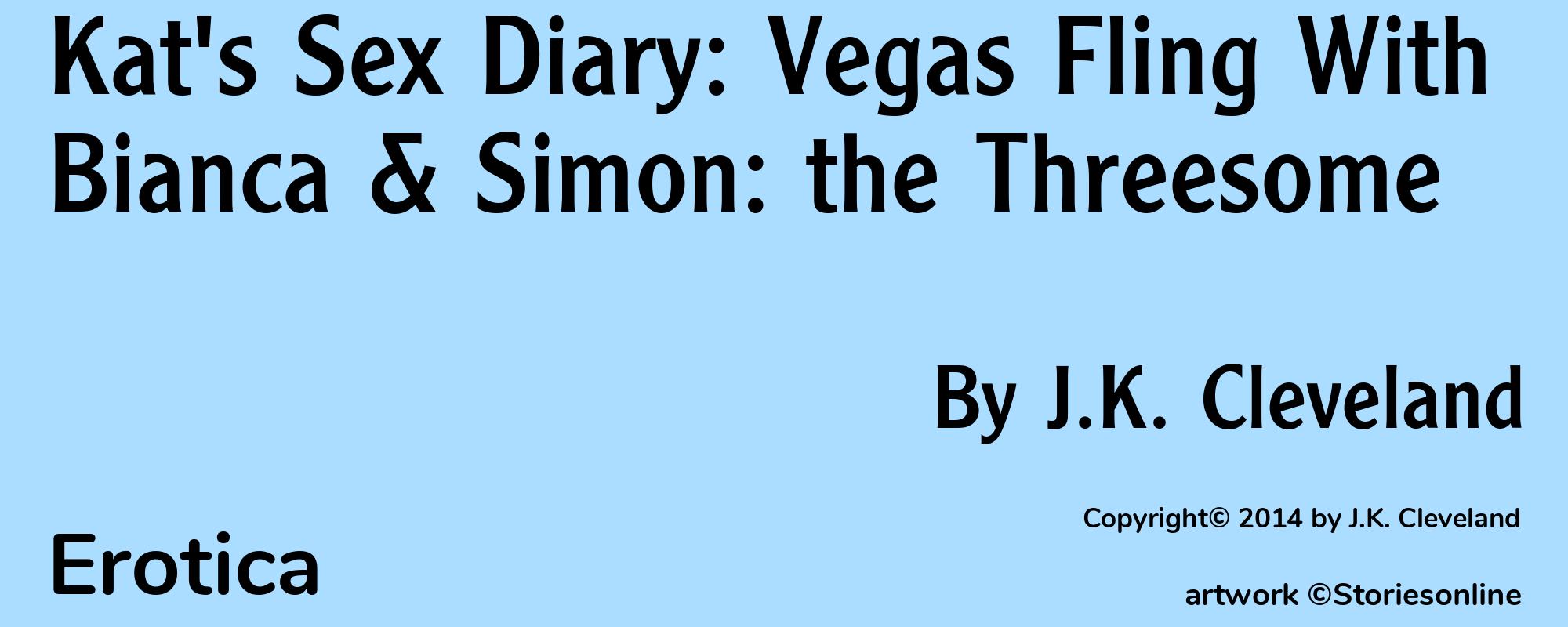 Kat's Sex Diary: Vegas Fling With Bianca & Simon: the Threesome - Cover
