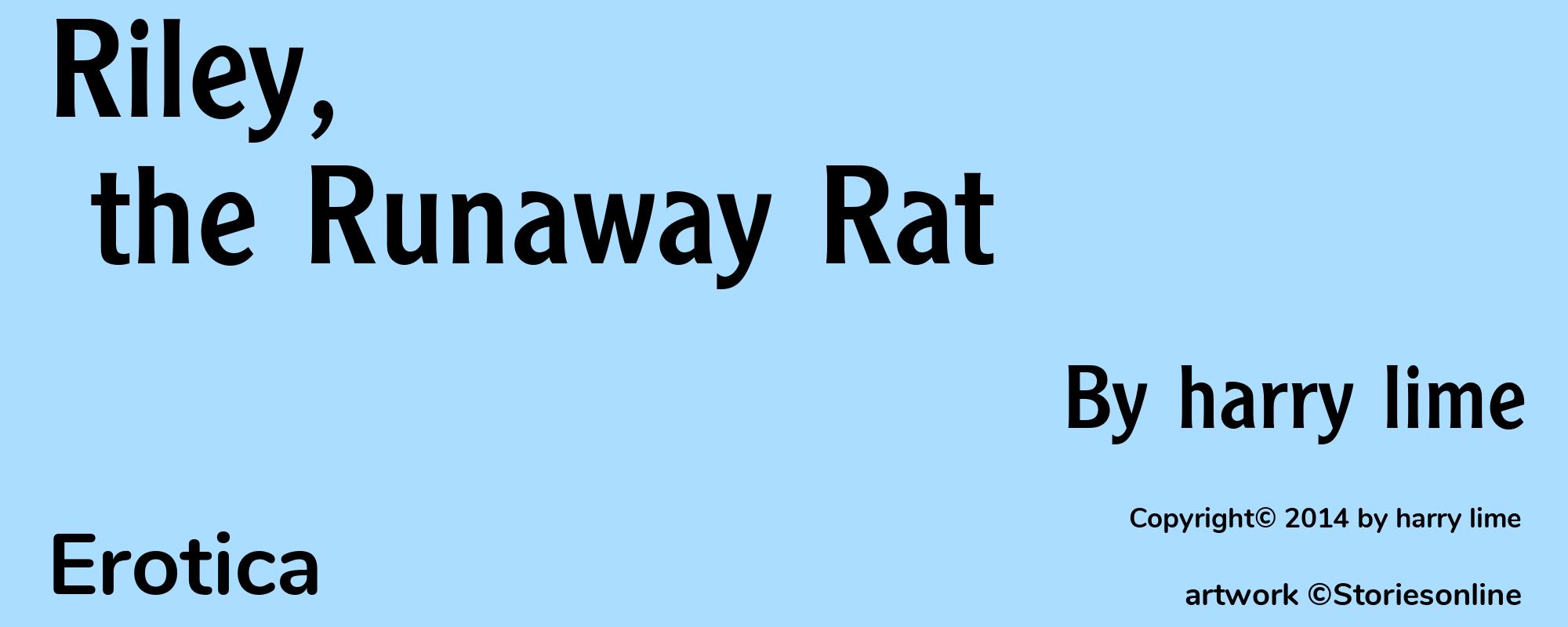 Riley, the Runaway Rat - Cover