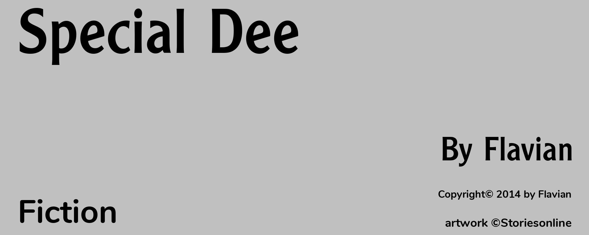 Special Dee - Cover
