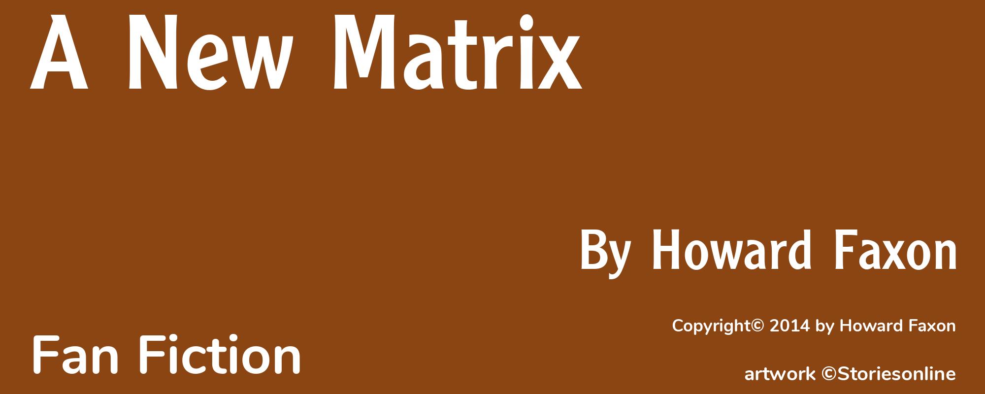 A New Matrix - Cover