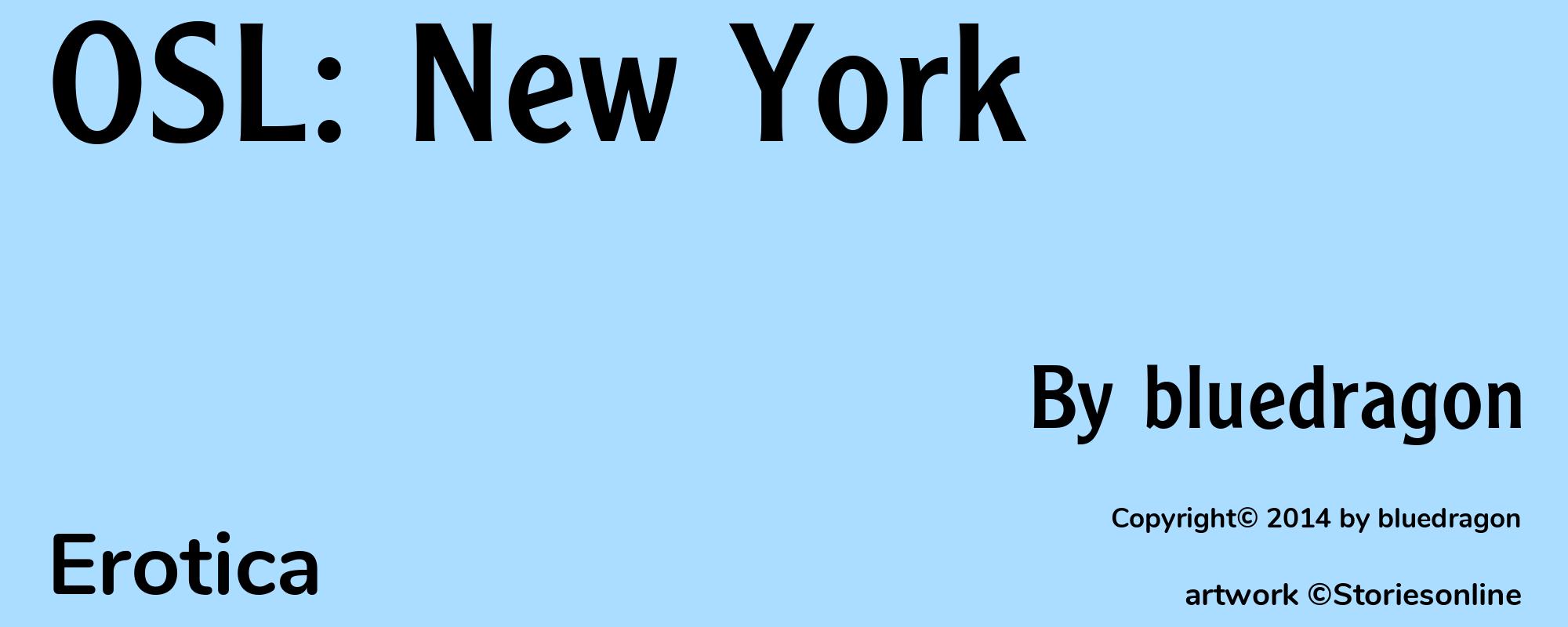 OSL: New York - Cover