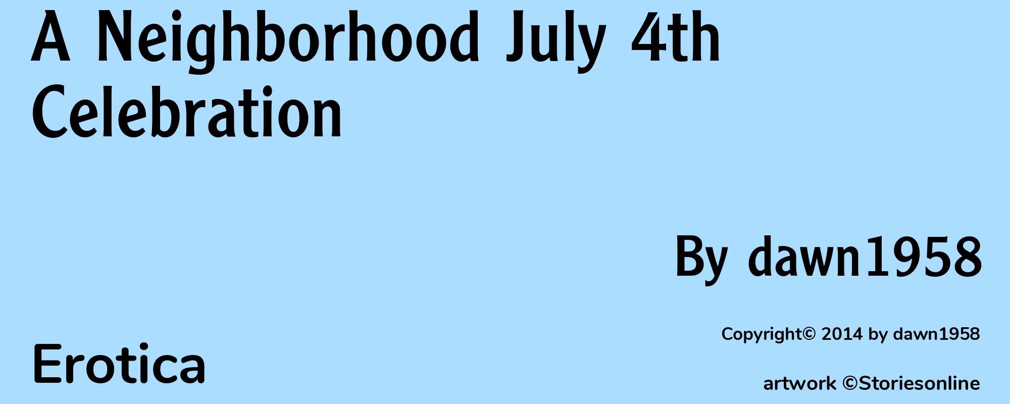 A Neighborhood July 4th Celebration - Cover