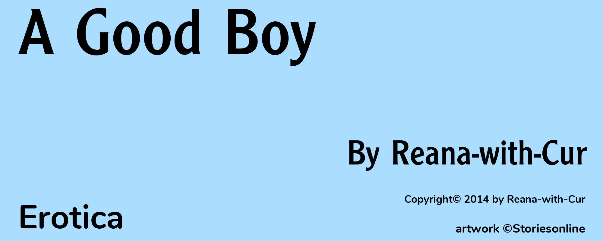 A Good Boy - Cover