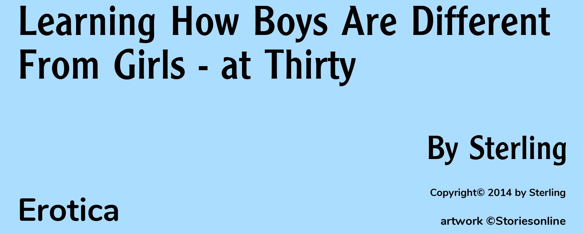 Learning How Boys Are Different From Girls - at Thirty - Cover