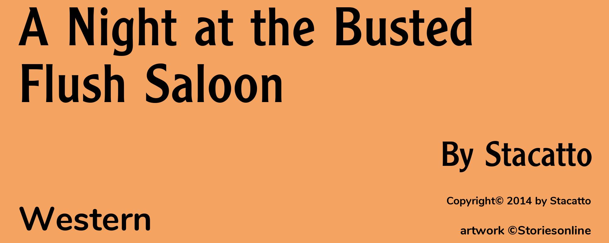 A Night at the Busted Flush Saloon - Cover