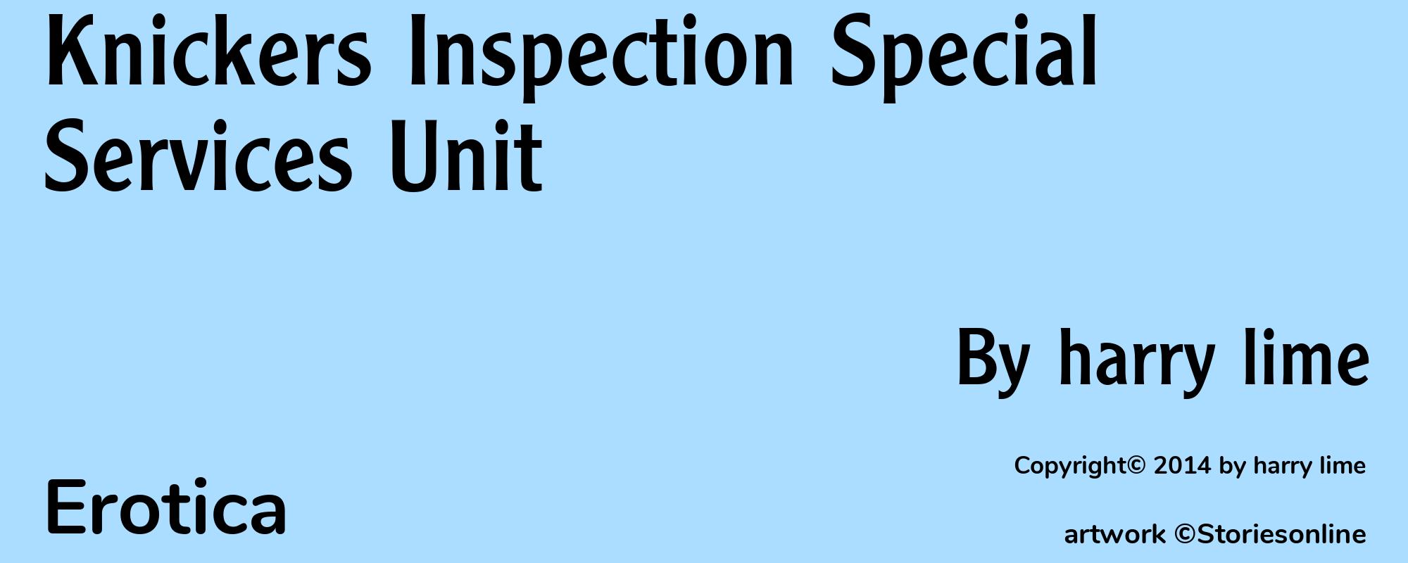 Knickers Inspection Special Services Unit - Cover