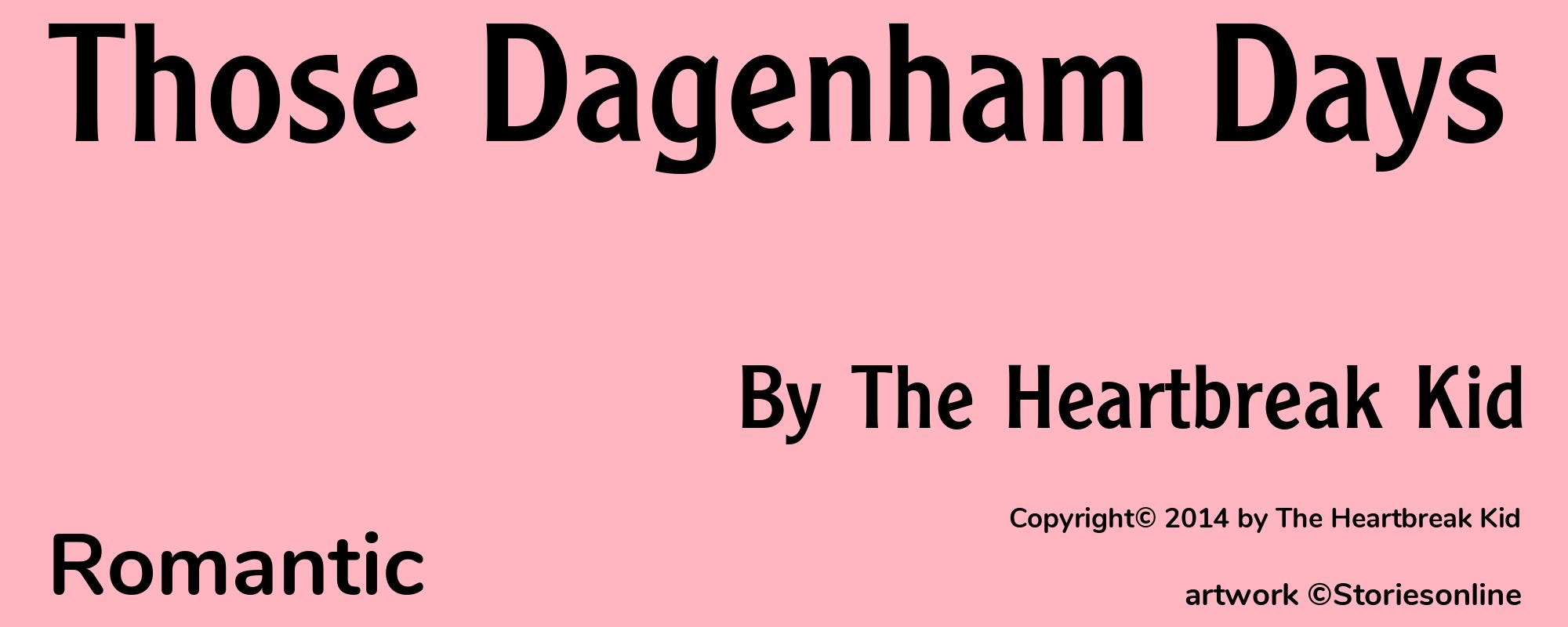 Those Dagenham Days - Cover