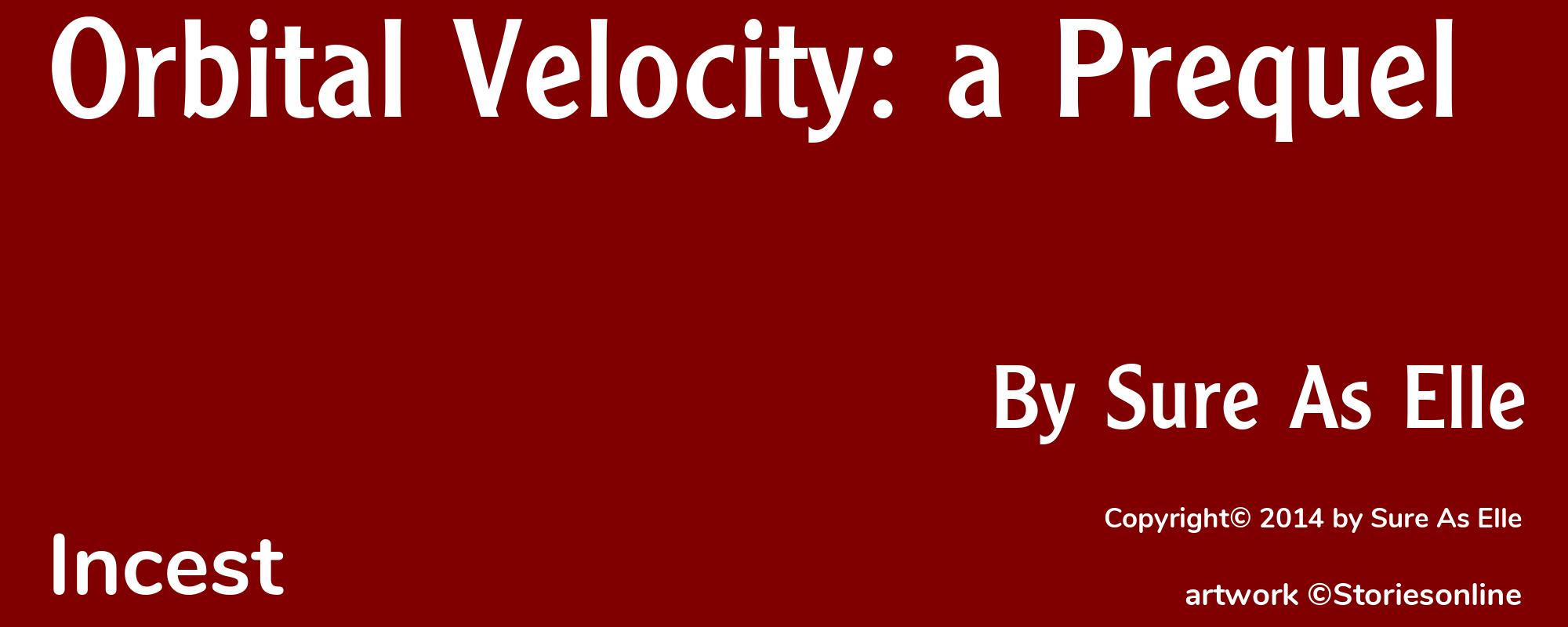 Orbital Velocity: a Prequel - Cover