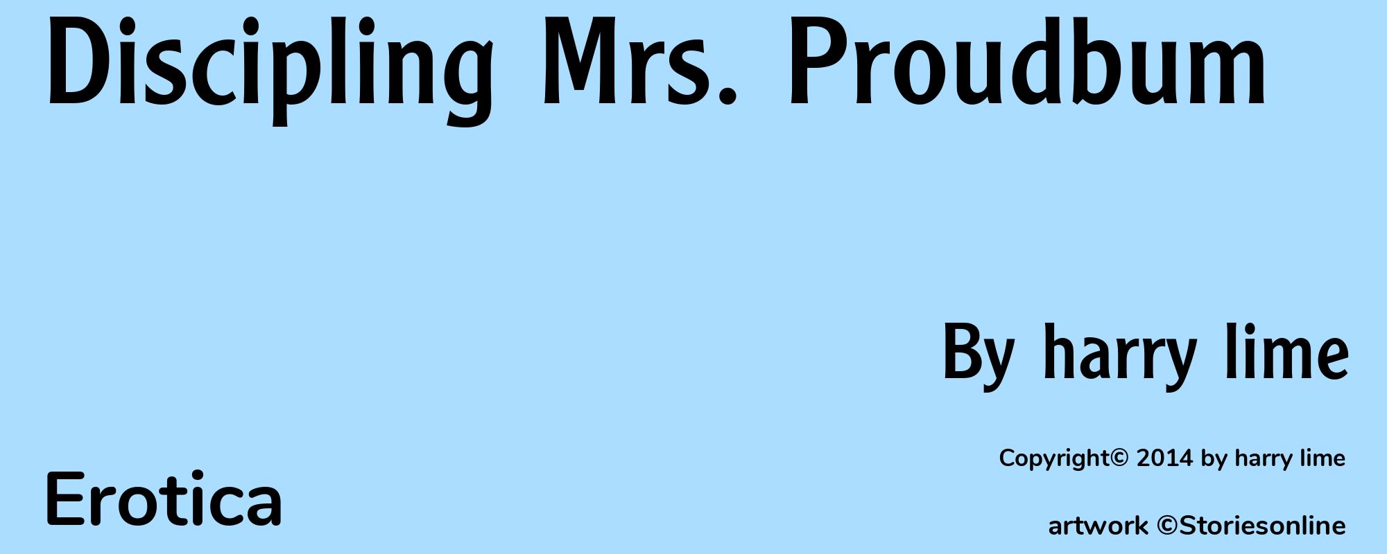 Discipling Mrs. Proudbum - Cover
