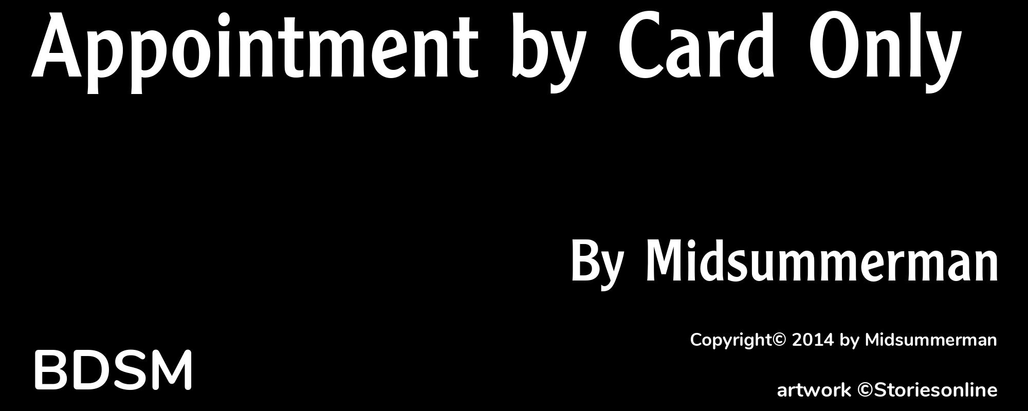 Appointment by Card Only - Cover