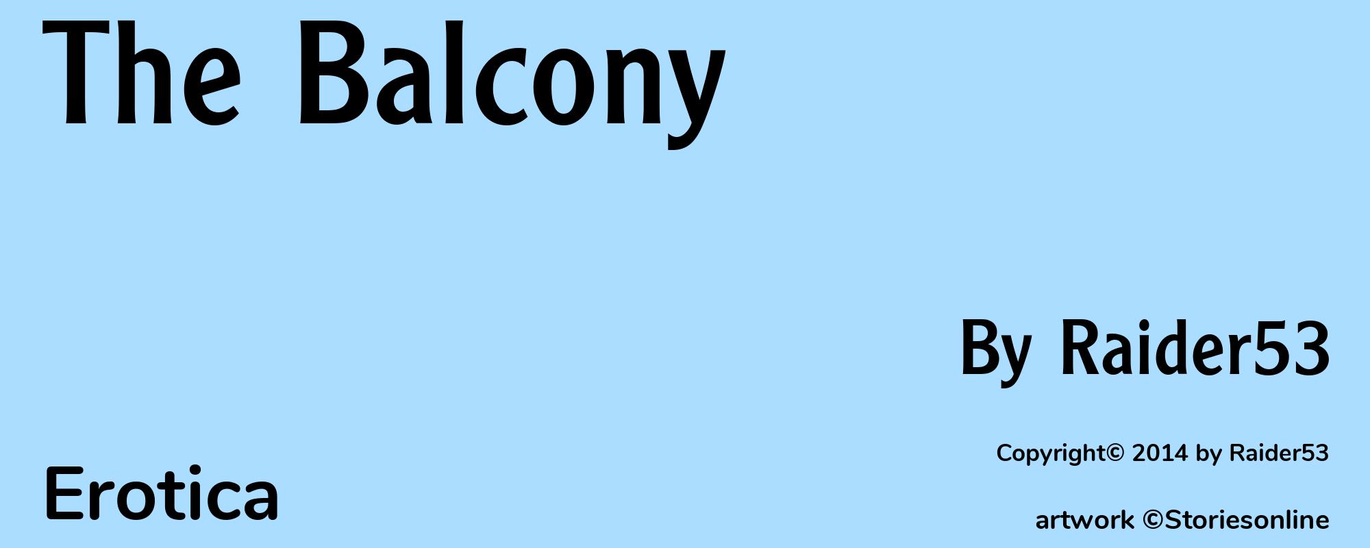 The Balcony - Cover
