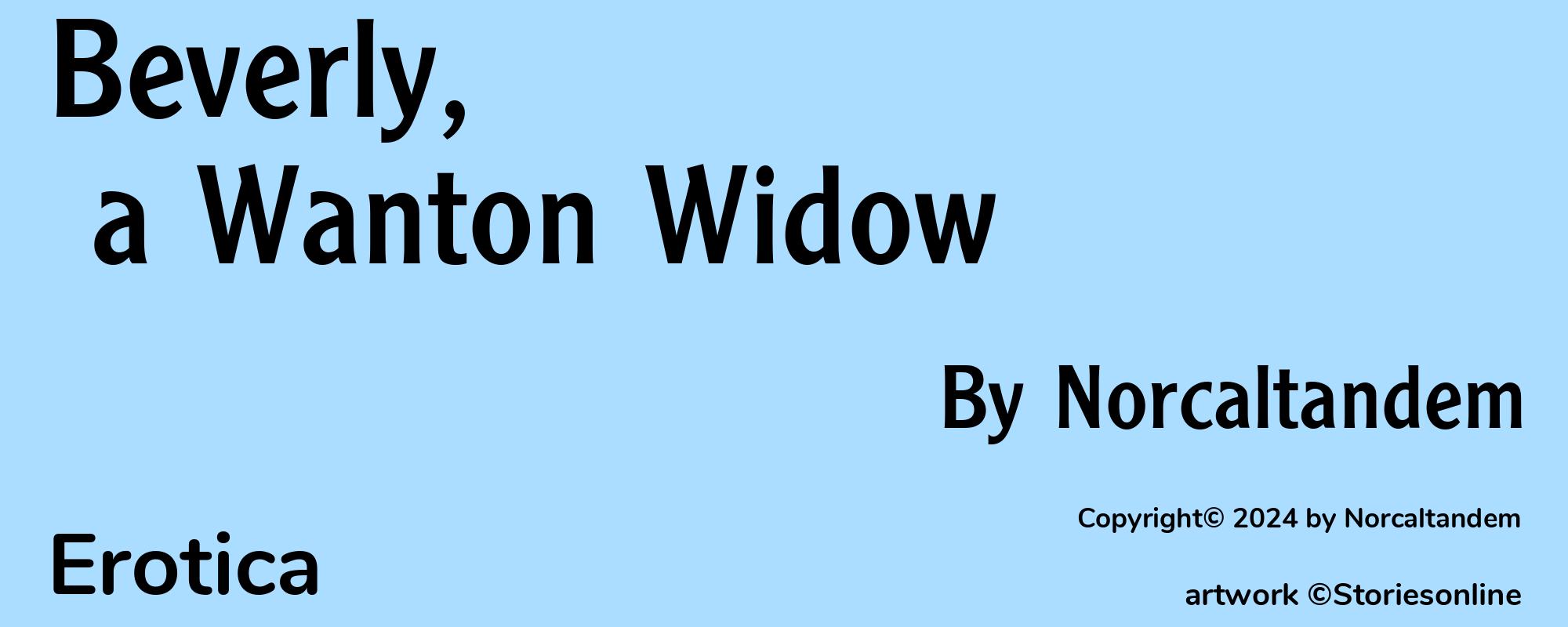 Beverly, a Wanton Widow - Cover