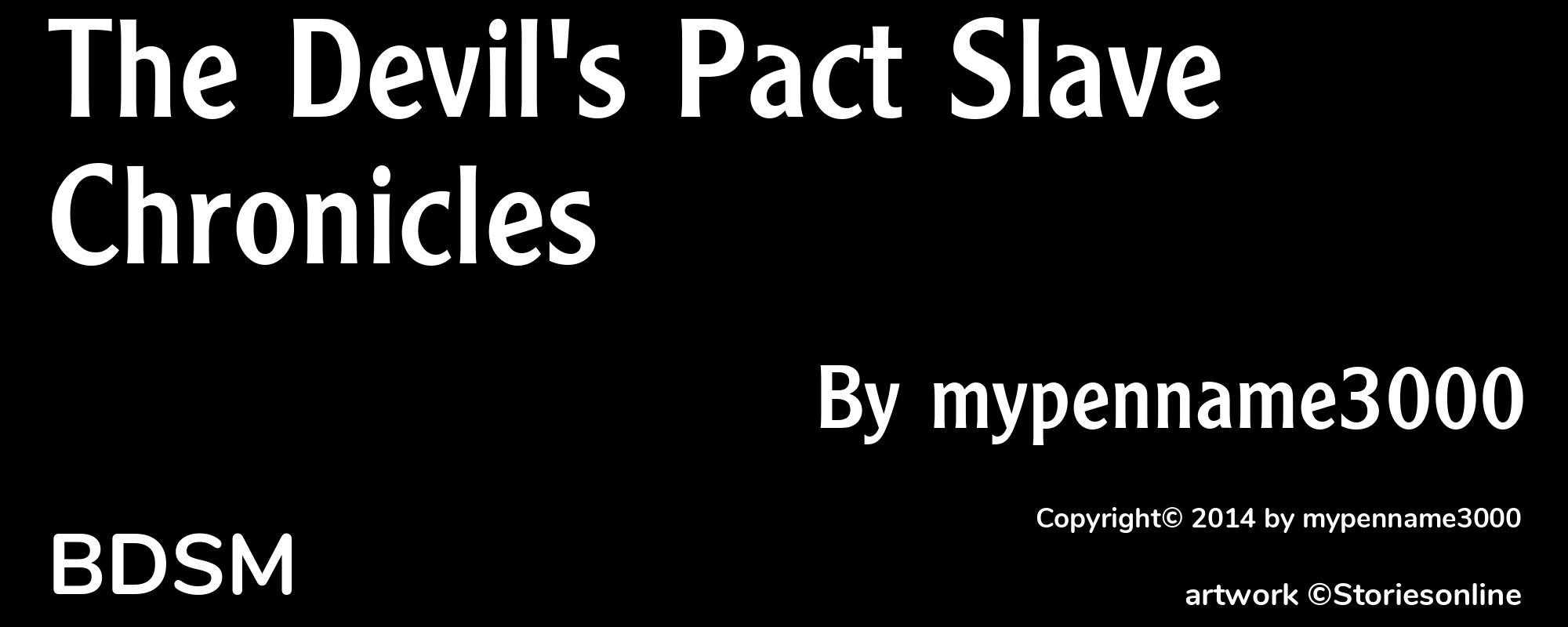 The Devil's Pact Slave Chronicles - Cover