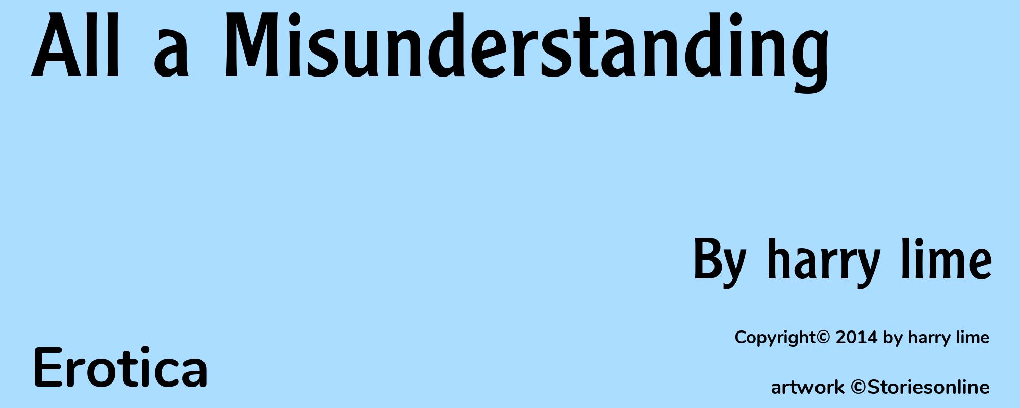 All a Misunderstanding - Cover