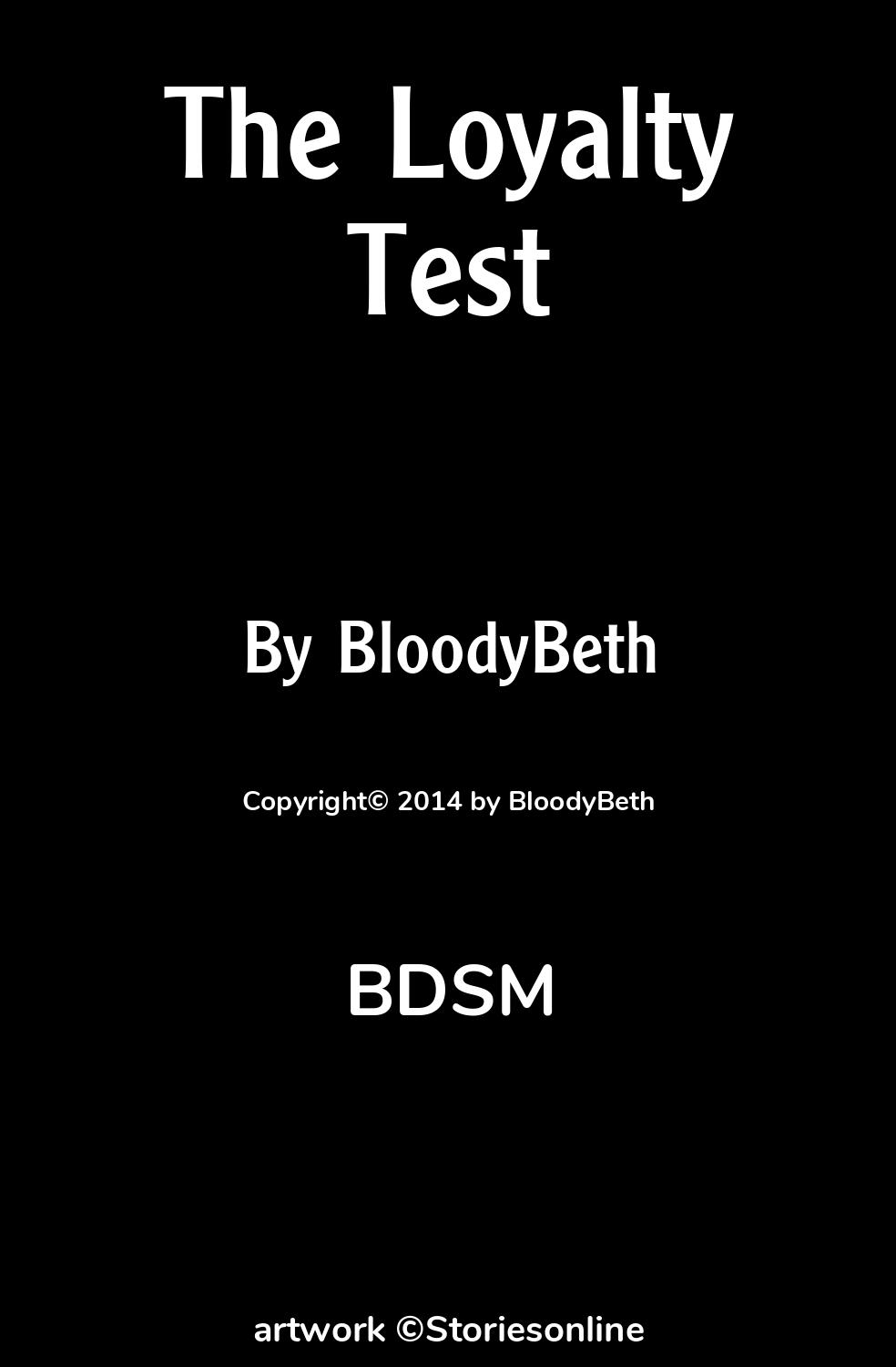 The Loyalty Test - BDSM Sex Story