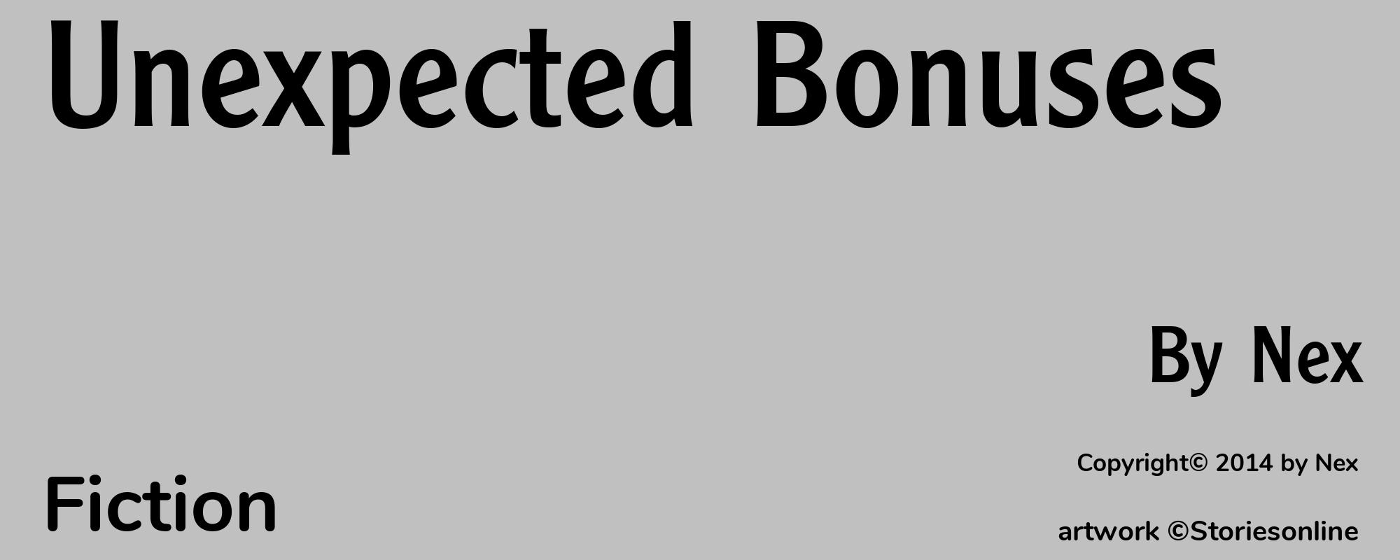 Unexpected Bonuses - Cover