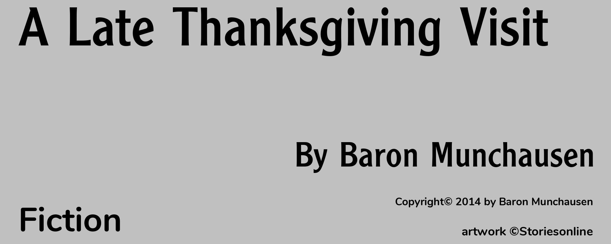 A Late Thanksgiving Visit - Cover
