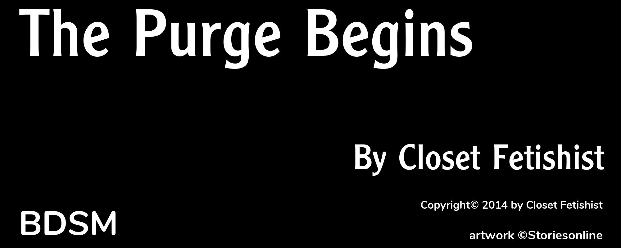 The Purge Begins - Cover