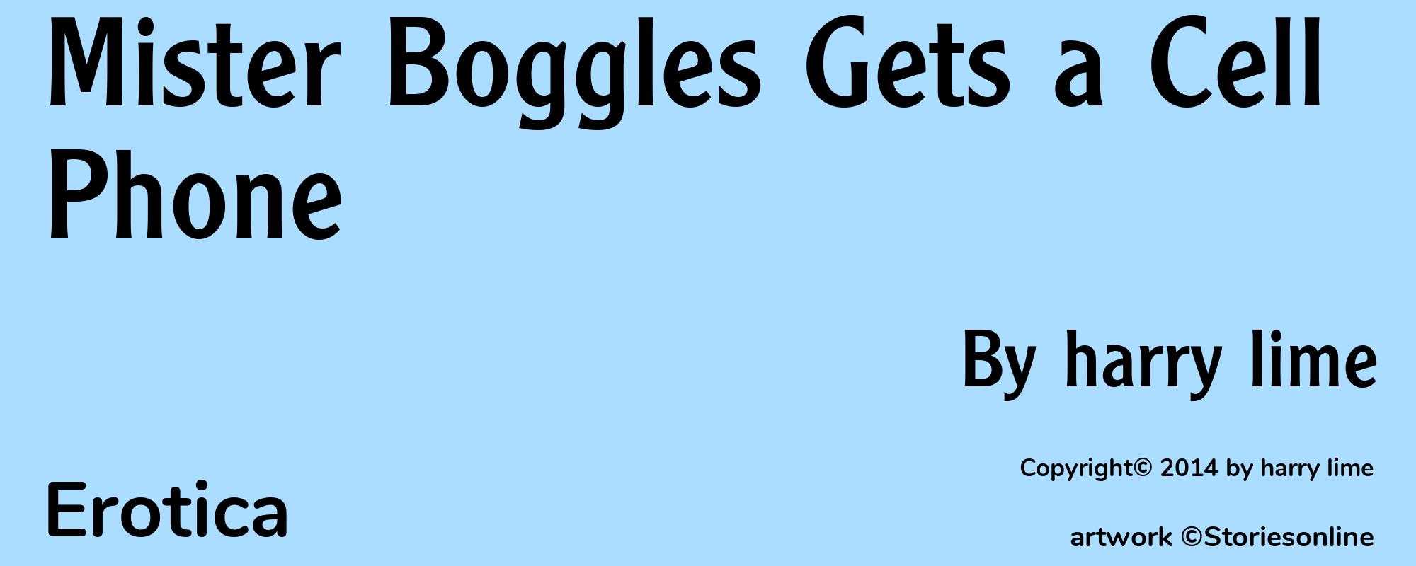 Mister Boggles Gets a Cell Phone - Cover