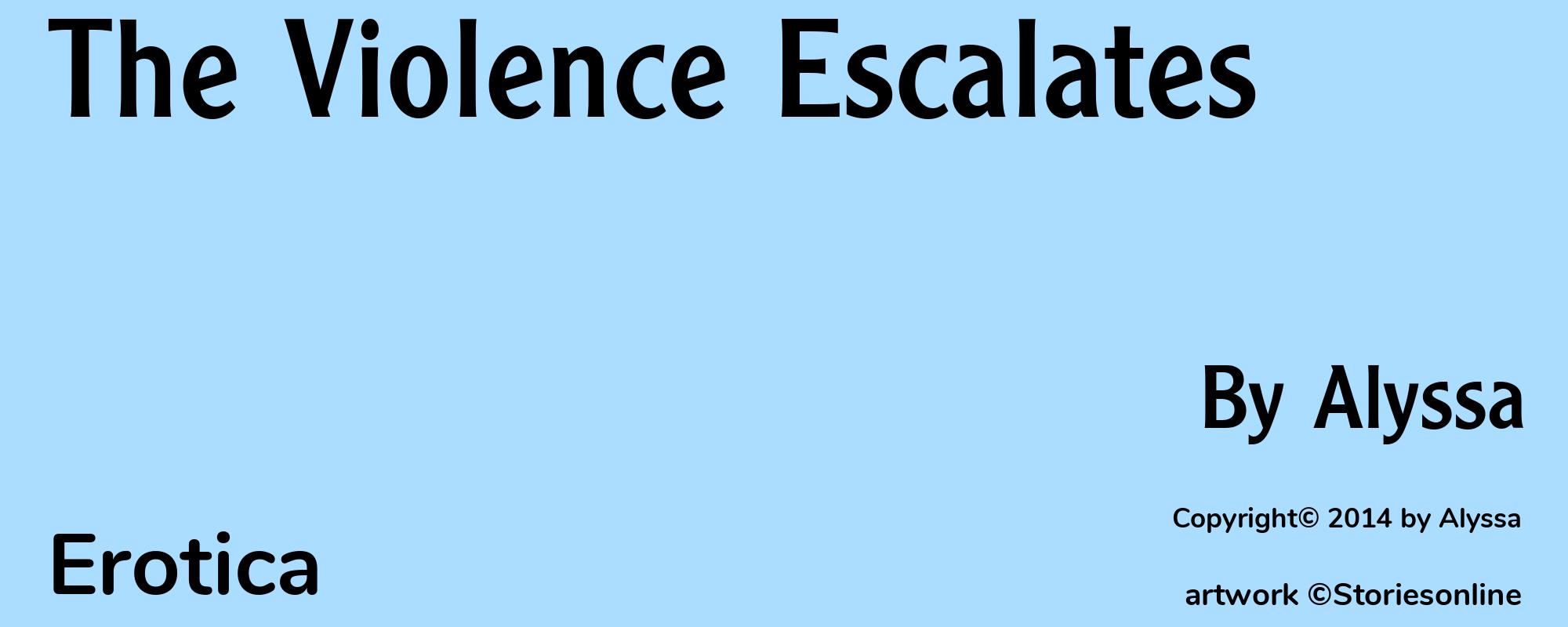 The Violence Escalates - Cover