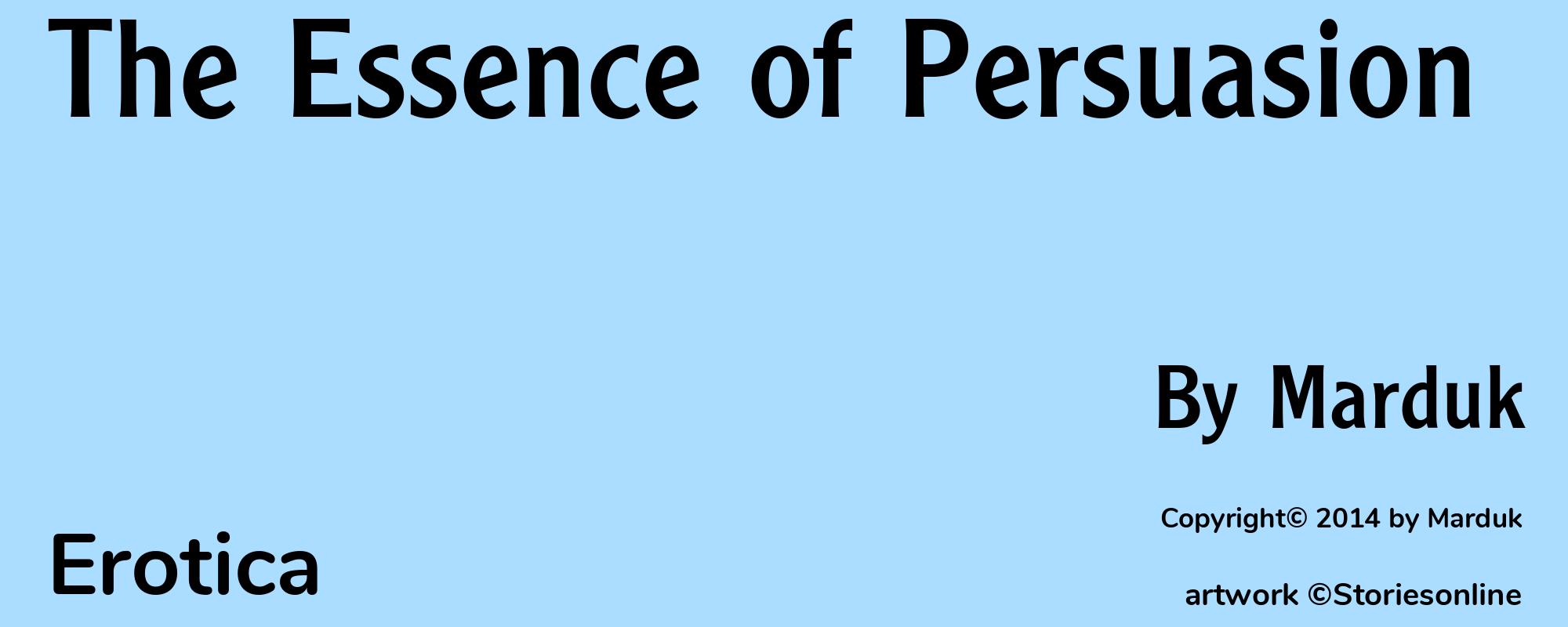 The Essence of Persuasion - Cover