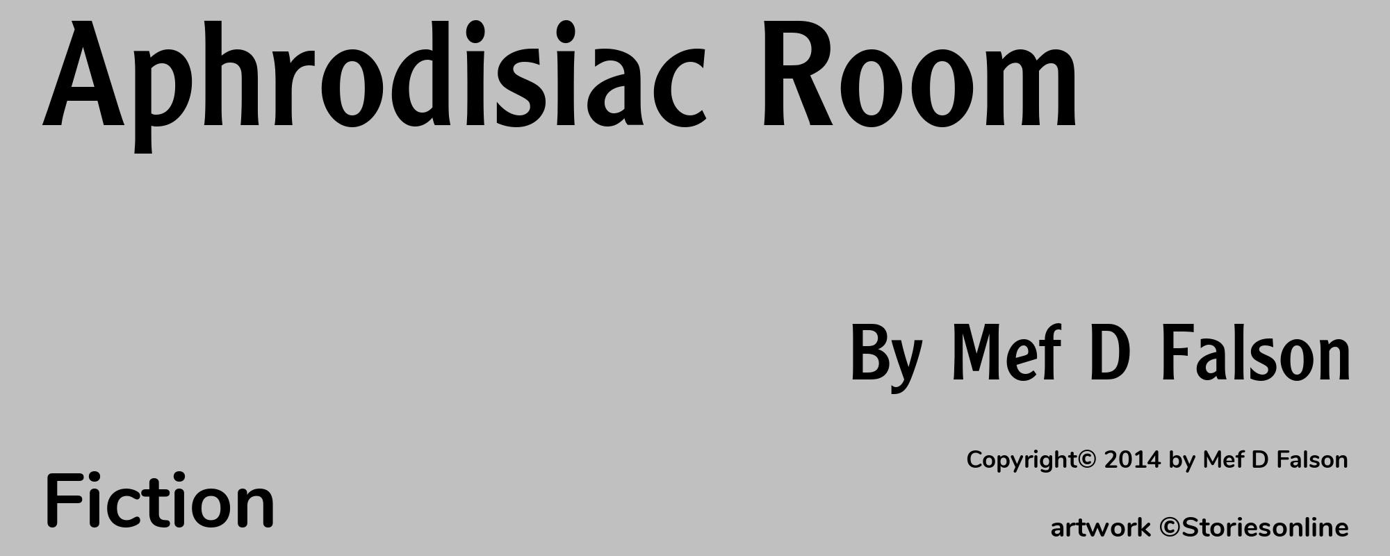 Aphrodisiac Room - Cover