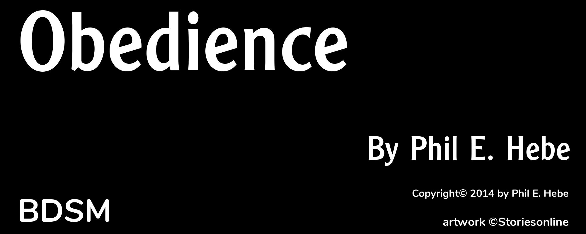 Obedience - Cover