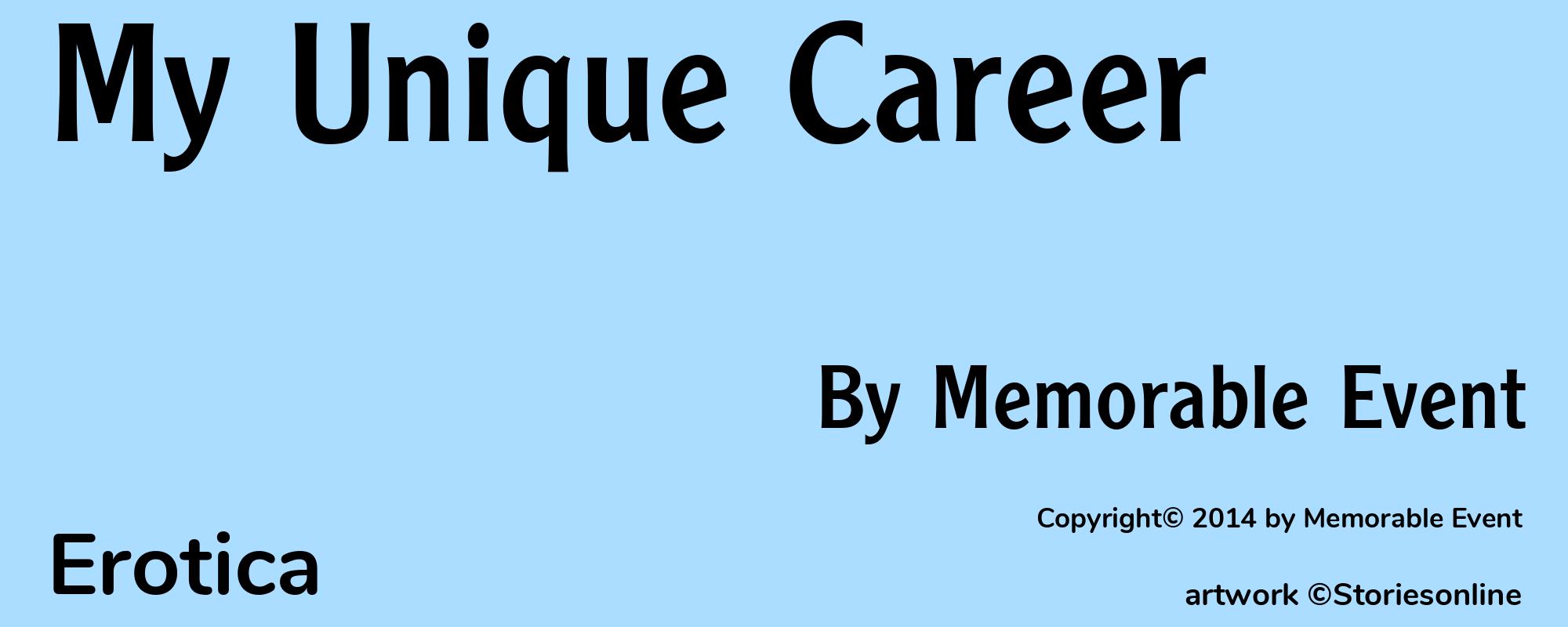 My Unique Career - Cover