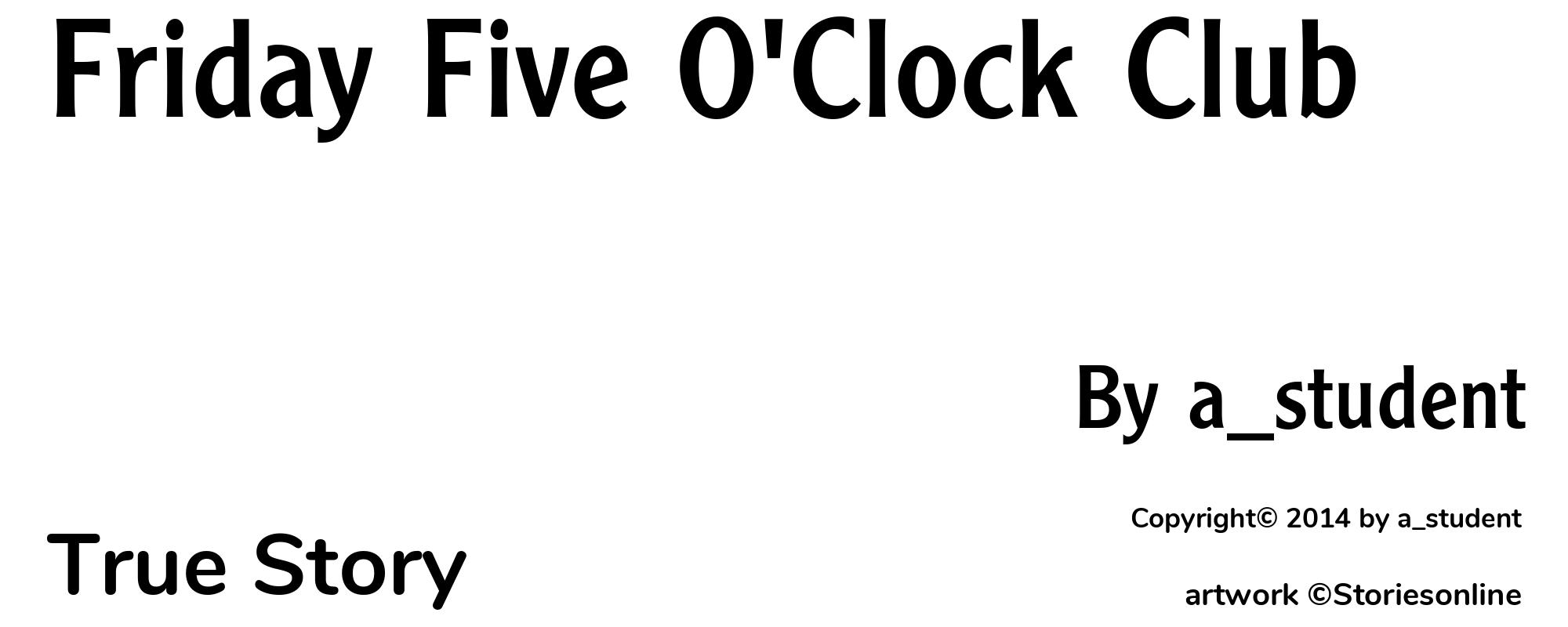Friday Five O'Clock Club - Cover