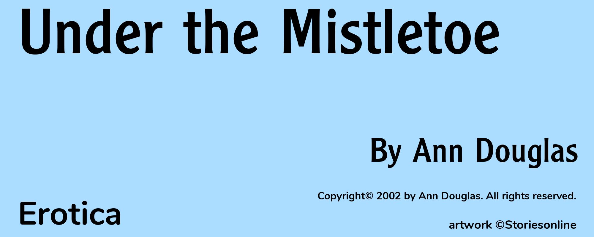 Under the Mistletoe - Cover