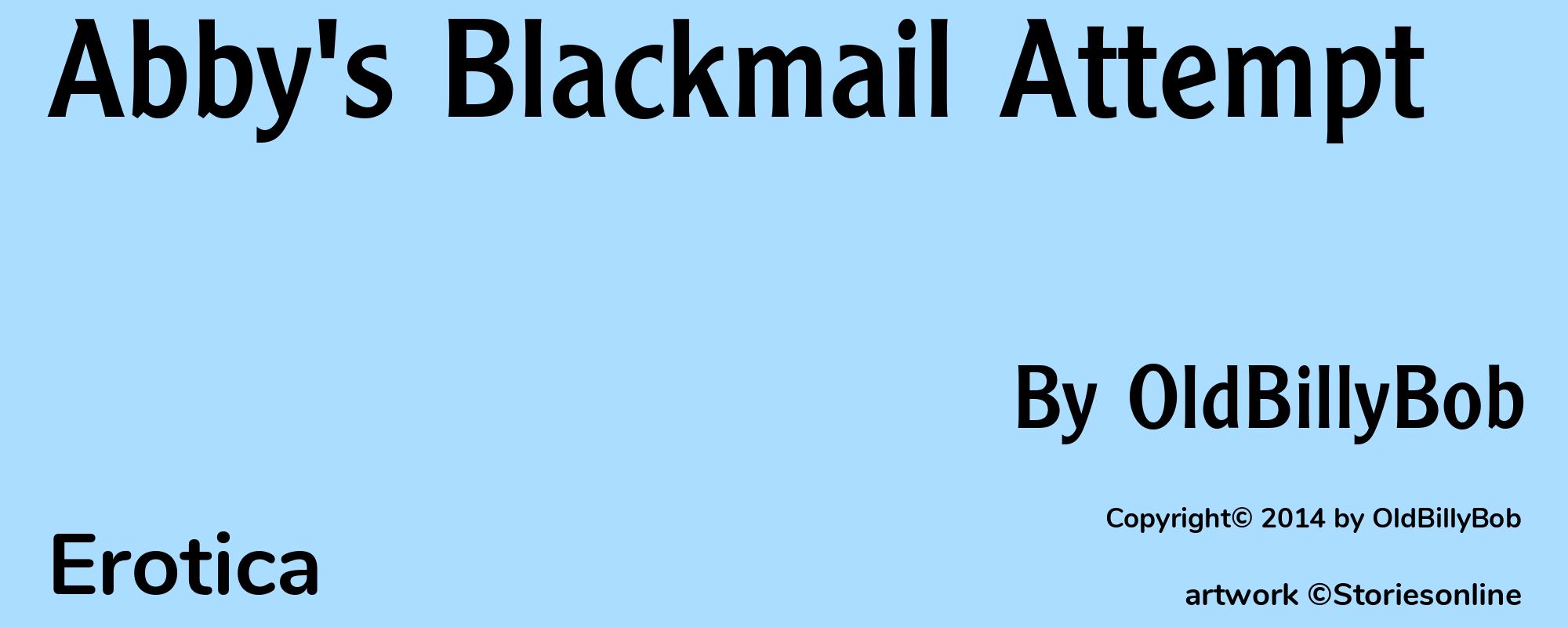 Abby's Blackmail Attempt - Cover