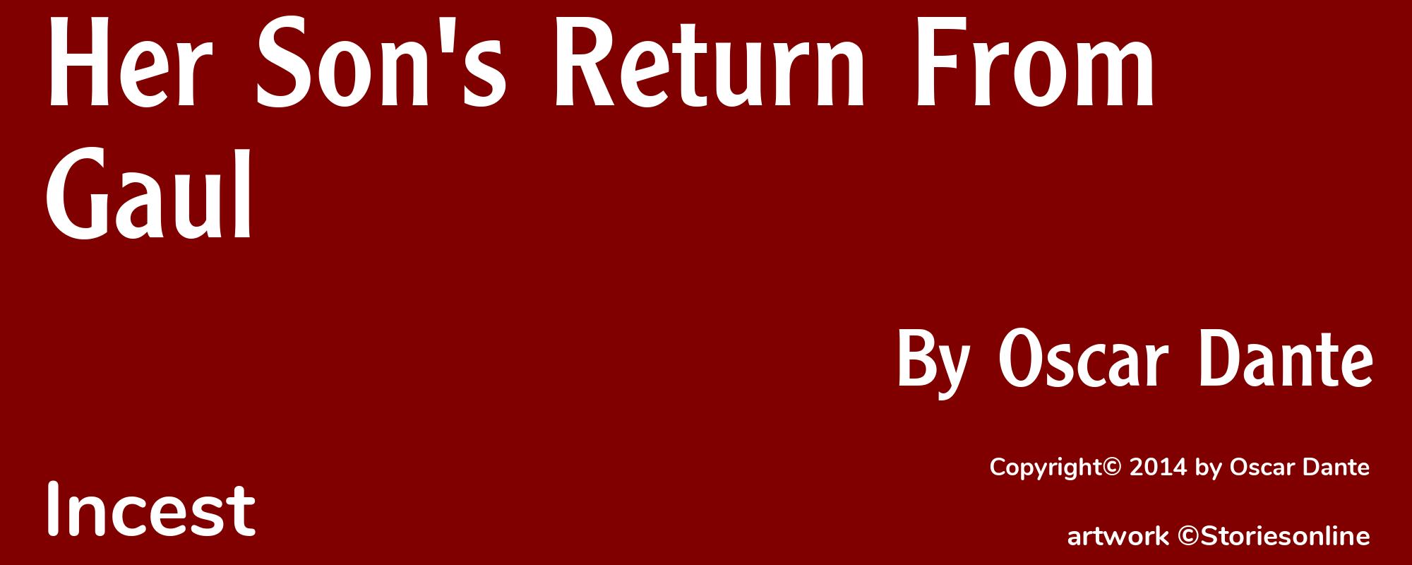 Her Son's Return From Gaul - Cover