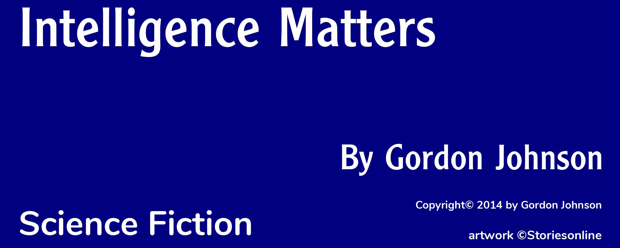 Intelligence Matters - Cover