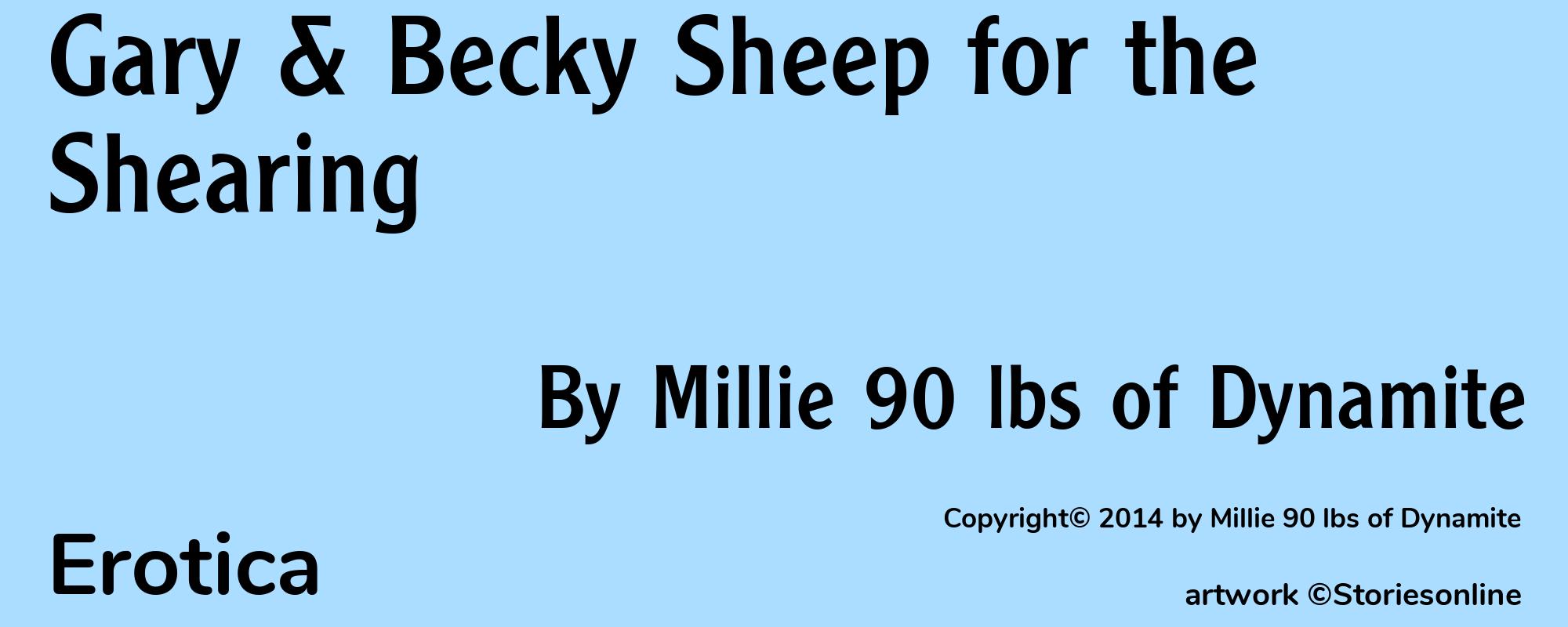 Gary & Becky Sheep for the Shearing - Cover