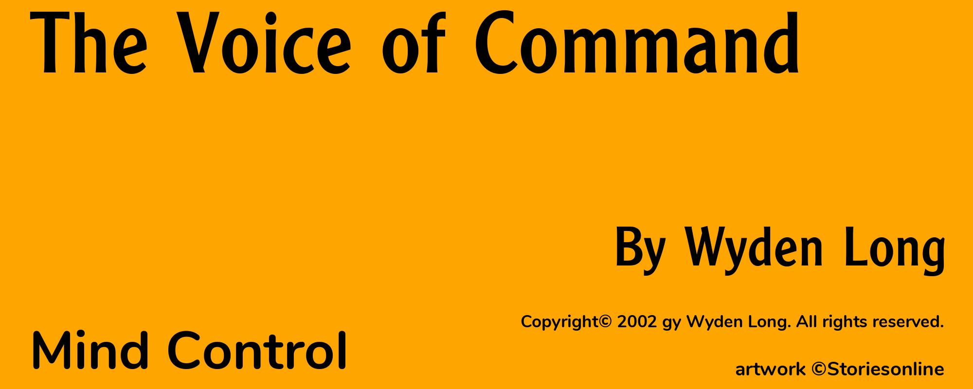 The Voice of Command - Cover